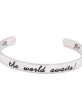 LParkin Graduation Gift for Him Her The World Awaits Bracelet New in Box